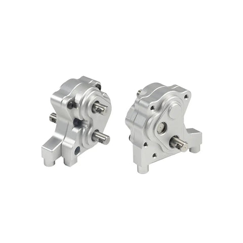 Planetary Gearbox Transfer Case With Short Drive Shaft Skid Plate And Front Motor Mount For One Tenth Scale RC Crawler Chassis Beefed Up Upgrade Kit