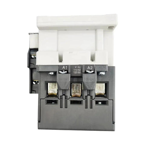 Front view of Beefy 63A 120V AC Contactor A63 30 11 1NO1NC Replacement for 3 Phase Systems, compact space-saving design.