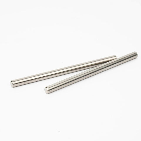 Pair of TC4 titanium hinge pins, 67.5mm length, for RC buggies. 4Pcs TC4 Titanium Hinge Pin Lower For 6S One Seventh Mojave Felony Big Rock.