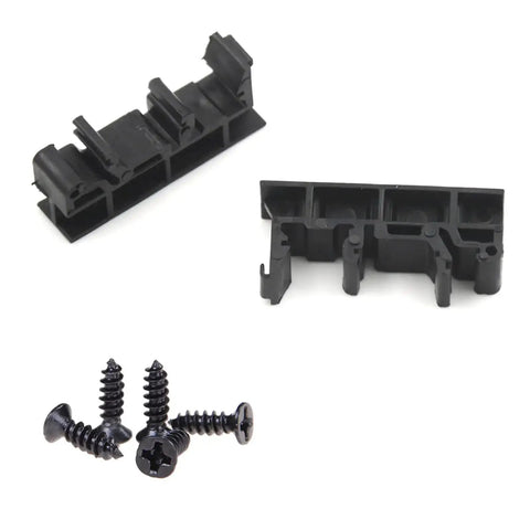 20 Sets Din Rail PCB Mounting Bracket Holder Carrier Clips For C45 Rail Width 35Mm Or 15Mm with mounting screws