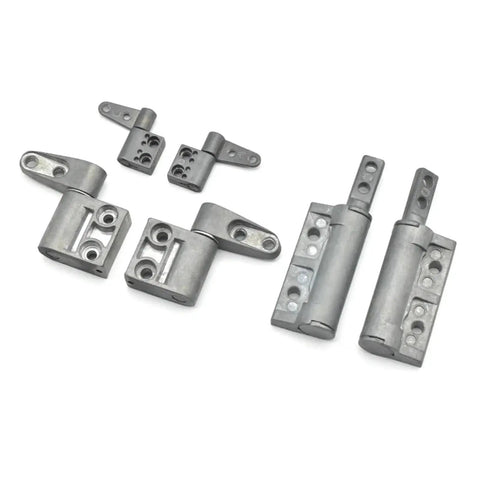 Stop at Will constant torque hinge set in gray metal; includes two long hinges and mounting blocks (Amazon)