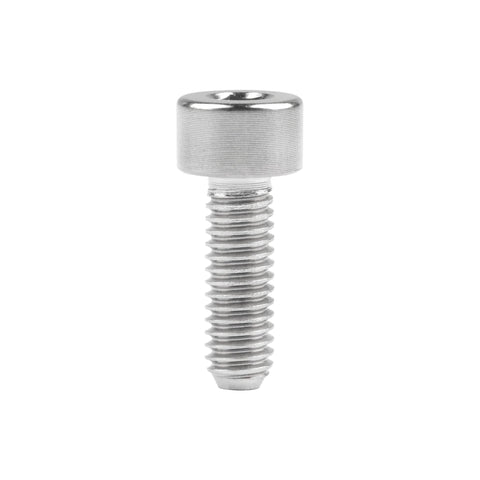 Close-up of Titanium Cap Allen Socket Head Bolts M4x12mm DIN 912 Pack Of 4, 6Al-4V Titanium Alloy, Grade 5, Silver Finish