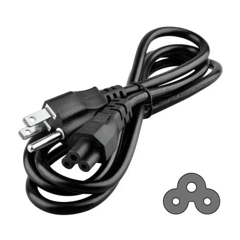 3 Prong AC Power Cord For Creality Space Pi X4 Filament Dryer Box Replacement, black 4 ft 120V 15A heavy-duty cable, coiled view