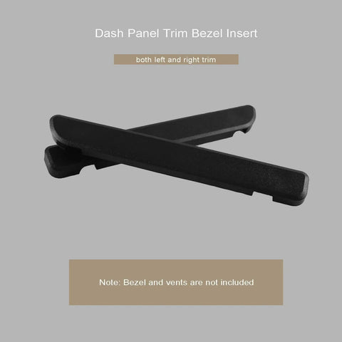 Dash Panel Trim Bezel Inserts For Ford F Series And Bronco 1992 1997 Left Right, both trim pieces displayed on a grey background.
