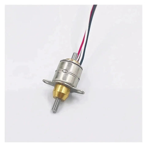 Close-up of 10Mm Precision Stepper Motor Electronic Starter DC 5V 6V Telescopic Linear Screw Shaft 6mm Stroke Linear Actuator