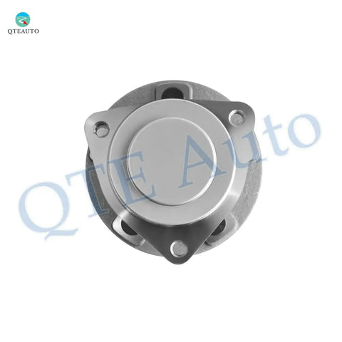 Top view of a 4-bolt flange from the Beefed-Up Front Wheel Hub Bearing Replacement Pair For Dodge Charger RWD 2012-2023.