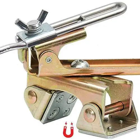 Deluxe Magnetic Grasshopper Welding Finger With Copper Spindle, Magnetic V Pad Base, Anti Tipping Bolt, Adjustable V Pad