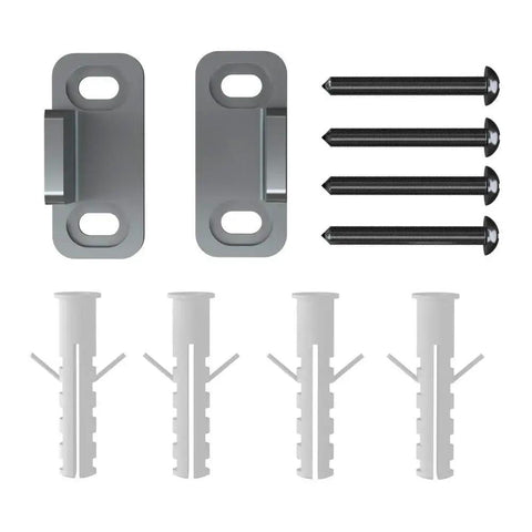 Floor Guide For Sliding Barn Door Hardware Aluminum Silver Set Of 2 Keeps Door Aligned With Rail And Prevents Derailment
