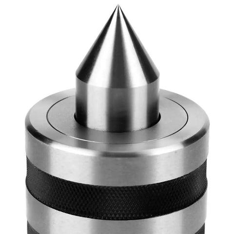 Close-up of MT3 Live Center Heavy Duty Morse Taper 3 Rotary Lathe Center Alloy Steel 3000 RPM For Lathe Turning And Milling