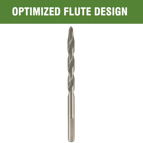 Masonry Drill Bits 7/16 Inch X 6 Inch Carbide Tipped for Concrete Brick Stone Hammer Drill Bit with 3 Flat Shank front view