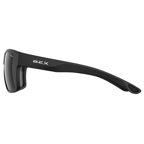 Side view of Polarized Sunglasses For Men And Women Do It All With UV Protection Lightweight Relialite Frame Full Square Sporty Design.