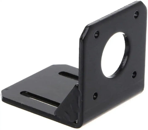 Beefy 86 Mm Nema 34 Stepper Motor Steel Mounting Bracket With Mounting Screws Built From Durable Alloy Steel For Heavy Duty Stability And High Precision Slot Holes That Ensure Easy Alignment Fits CNC Machines And 3D Printers Without Fuss.