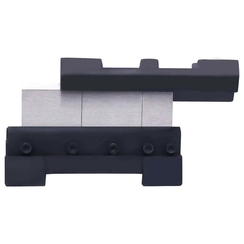 Side view of Magnetic Vise Mount Brake Bender for Metalworking, heavy-duty cast steel tool for bending steel, copper, aluminum sheets up to 6in width.