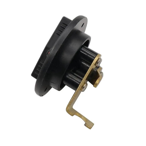 Side view of Livewell Valve Actuator Switch Kit 5900006 compatible with Ranger boats, showing cable lever system and valve handle replacement.