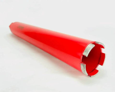 Pro Grade Heavy Duty 2.5 Inch Wet Core Drill Bit For Concrete Rebar Asphalt Brick And Masonry, close-up view showing diamond tip