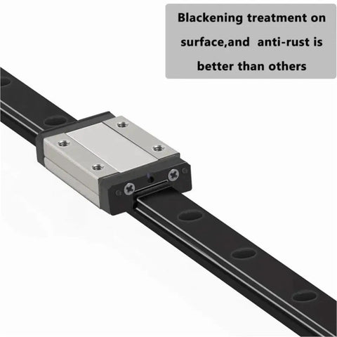 Beefy Black MGN9 Miniature Linear Rail Slide Kit With 100Mm To 400Mm Travel And One MGN Slider Block H Style for precision motion