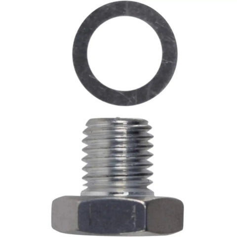 LS Cylinder Head Plug M12-1.5 Built To Last For Coolant Temperature Sensor Hole, Billet Aluminum Plug With Sealing Washer