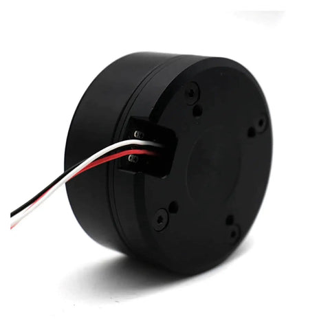 Side view of a 16V Miniature BLDC Brushless Servo Motor Without Encoder that delivers smooth startup, low cogging torque, precise control, and integrated planetary gearbox.