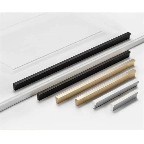10 Pack Matte Black L Shaped Cabinet Pulls 7.48 Inch Overall Length 6.3 Inch Center To Center For Cabinets Drawers Dressers