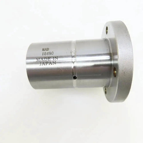 Ball Spline Nut LF 10 LF10UU Dialed In Precision Linear Motion Component, made in Japan, side view, silver metal finish