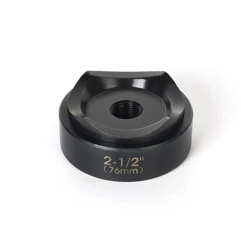 Two And A Half Inch Conduit Punch And Die Workhorse With Black Oxide Finish For KO Tools Hydraulic Knockout Driver