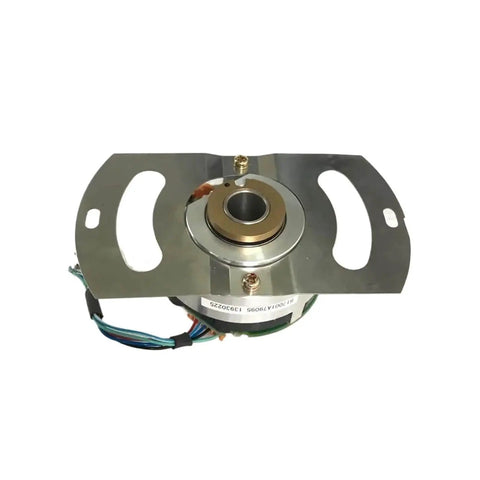 Servo Motor Encoder For 09 13 20 30 44 ACA61 Controllers, top view showing mounting plate and wiring for industrial CNC use.