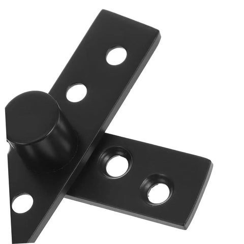 Hidden Door Pivot Hinges 2Pcs Rotating Stainless Steel Concealed Hardware close-up view for wooden doors