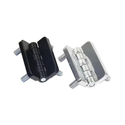 Heavy Duty Industrial Door Hinge With Stud In Black Zinc Alloy For Cabinets And Doors Durable Butt Hinge 1 Piece and silver hinge