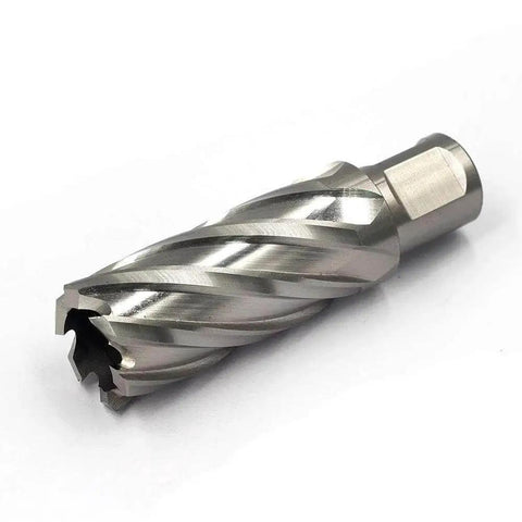 Rugged HSS Annular Cutter For Magnetic Drill Press JESTUOUS 3/4 Inch Weldon Shank, 1 Inch Cutting Diameter, 2 Inch Cutting Depth