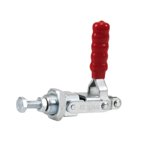 Single clamp from 20 Piece Pneumatic Hold Down Clamps Set For Fixture Testing And Welding Inspection Elbow Clamp Push Pull System