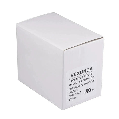 Box of 3 Pole 40 Amp 24 VAC Coil AC Contactor Replacement For Air Conditioner Compressor Condenser Unit 50 60Hz