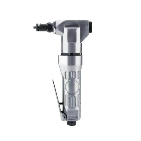 Front view of a Handheld Pneumatic Nibbler Tool With 2800 RPM, lightweight metal cutter for sheet metal, air scissors style nibbler.