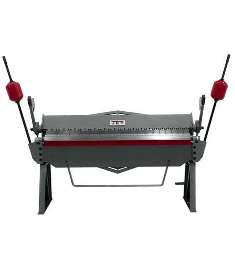 Front view of 72-Inch Box And Pan Brake for 12-Gauge Mild Steel with heavy-duty welded steel body and truss rods fitted with soft grip handles.
