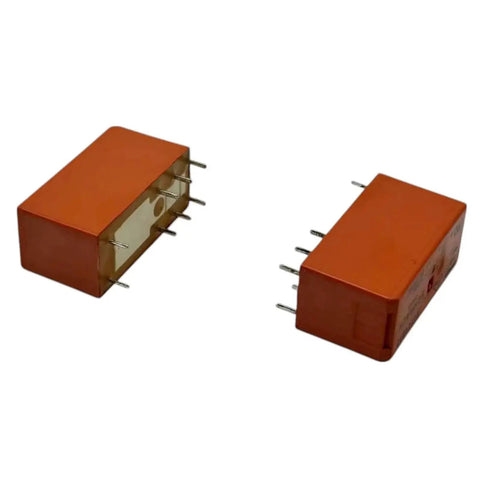 2 Pack 12V DC 8 Pin DPDT Power Relay 8A General Purpose PCB Relay, front and side view, showing pins for auto electronics.