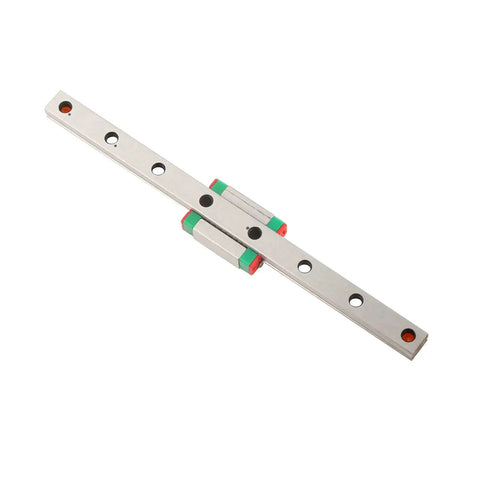 9mm Linear Rail Kit With Mini Bearing Steel Rail And Slide Block, 150mm Length Option, Rock Solid Four Point Design For Load In Any Direction