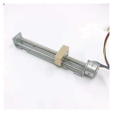 Precision Linear Actuator 15mm Stroke DC 5V 6V Two-Phase Four-Wire Stepper Motor With Screw Nut 90mm Travel