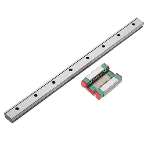 12mm Linear Rail Kit With Slide Block For Precision Motion Heavy Duty Build Bearing Steel Track 200mm Length Four Point Load Design Built In Lubrication System Smooth Glide For CNC Machines And Automation