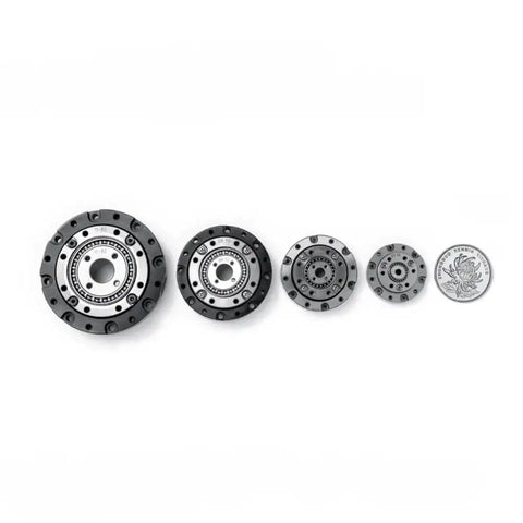 Pro Grade Harmonic Drive Gear Reducer For Robot Arm 42mm Small Gearbox next to coin for size reference