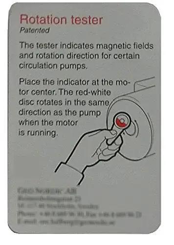 Instruction illustration for Rotation Tester And AC Detector For Circulating Pumps And Solenoid Valves A Handy No Brainer