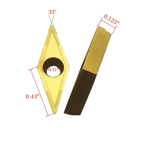 Five Eighths Inch Indexable Lathe Turning Tool Holder With SVVCN1616H11 Boring Bar and VCMT110304 VCMT32 51 carbide inserts close-up