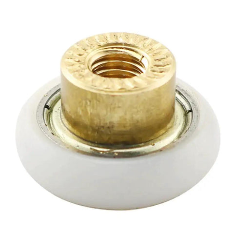 8 Pieces 20mm Glass Sliding Shower Door Rollers Replacement Parts With One Screw Nylon Wheel Copper Core Axle Durable Hanging Wheel