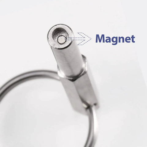 Close-up of a Heavy Duty Coffee Machine Repair Key With Magnetic Oval Head Screws For Jura Capresso, showing magnet tip.