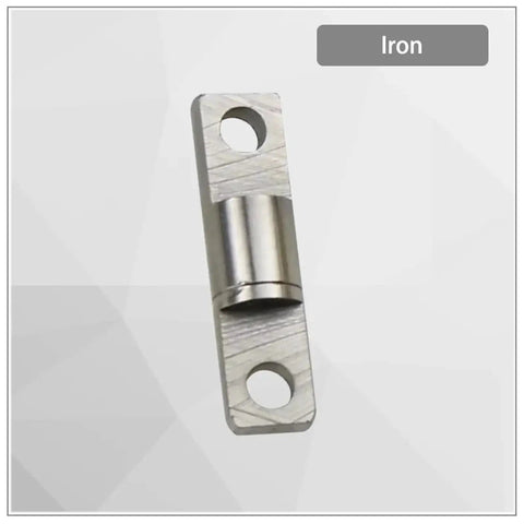 360 Degree Rotatable Concealed Overlay Cabinet Hinge With Embedded Torque Damping Shaft, iron, close-up view