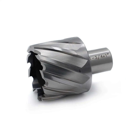 Powerful 1-3/4 Inch Annular Cutter for Lightning-Fast and Precision Hole Drilling, 1 Inch Cutting Depth, 3/4 Inch Weldon Shank