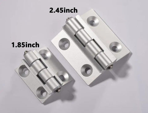 Two Torque Position Control Hinges Aluminum Alloy Bushing Hinge 120 Degree Detent, 2 Pack, 2.4 Inch Length, Anodized Finish.
