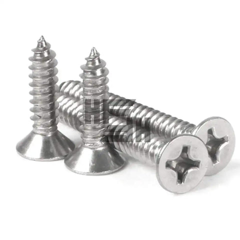 304 Stainless Steel Self Tapping Screws Set M2 To M6 Countersunk Head For Wood And Metal Projects Diy Friendly 10 20 30 50 Pcs