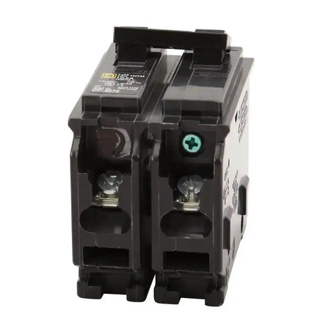 30 Amp Two Pole Surge Circuit Breaker For 120/240V Home Panels, 10kA Interrupting Rating, standard type front view