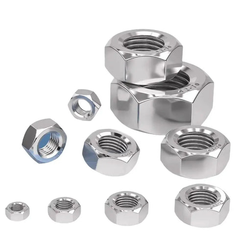 M8 Stainless Steel Double End Studs Hex Head With Right And Left Hand Threads displayed in various sizes on a white background.