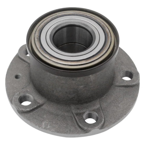 Front view of Beefed Up Wheel Hub And Bearing Assembly For Ram ProMaster 1500 2500 3500 2014 Through 2020 Right Left Rear Polished