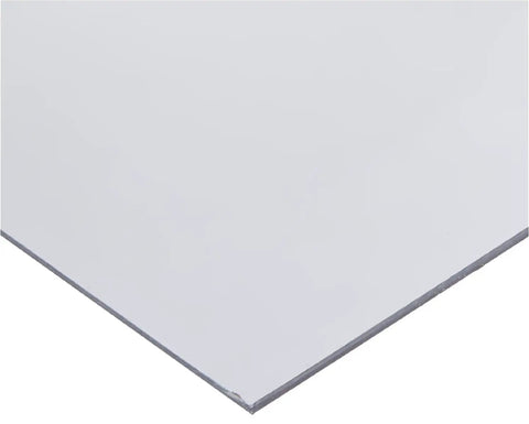 Close-up of Clear PVC Shim Stock Flat Sheet 0.050 Inch Thickness 5 Inch Wide 20 Inch Long Pack Of 3 Nonconductive Plastic